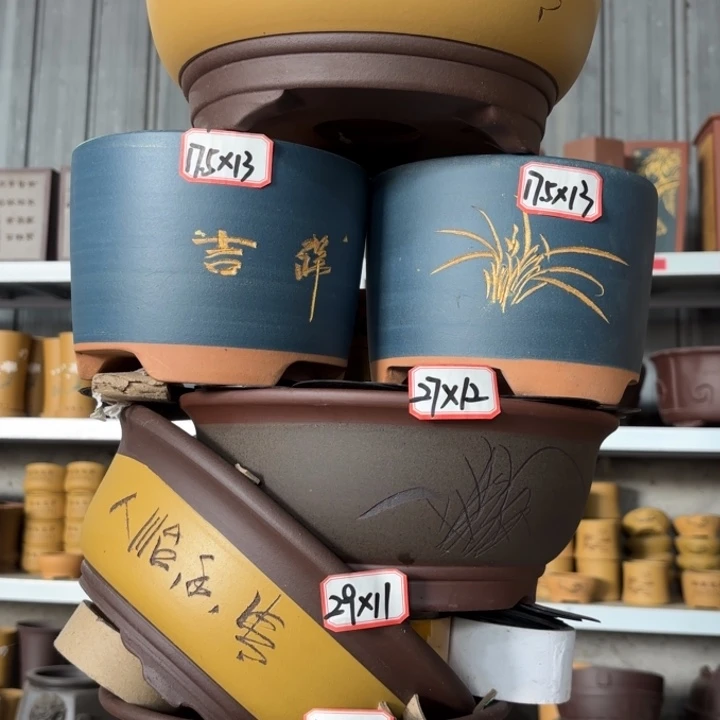 花盆紫砂100-6。