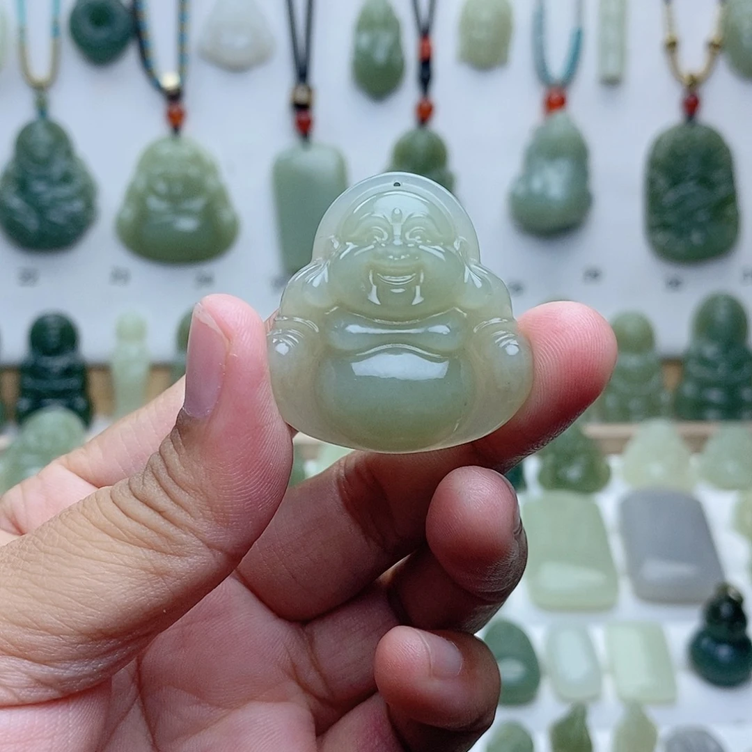 浮***沉颈饰未镶嵌和田玉