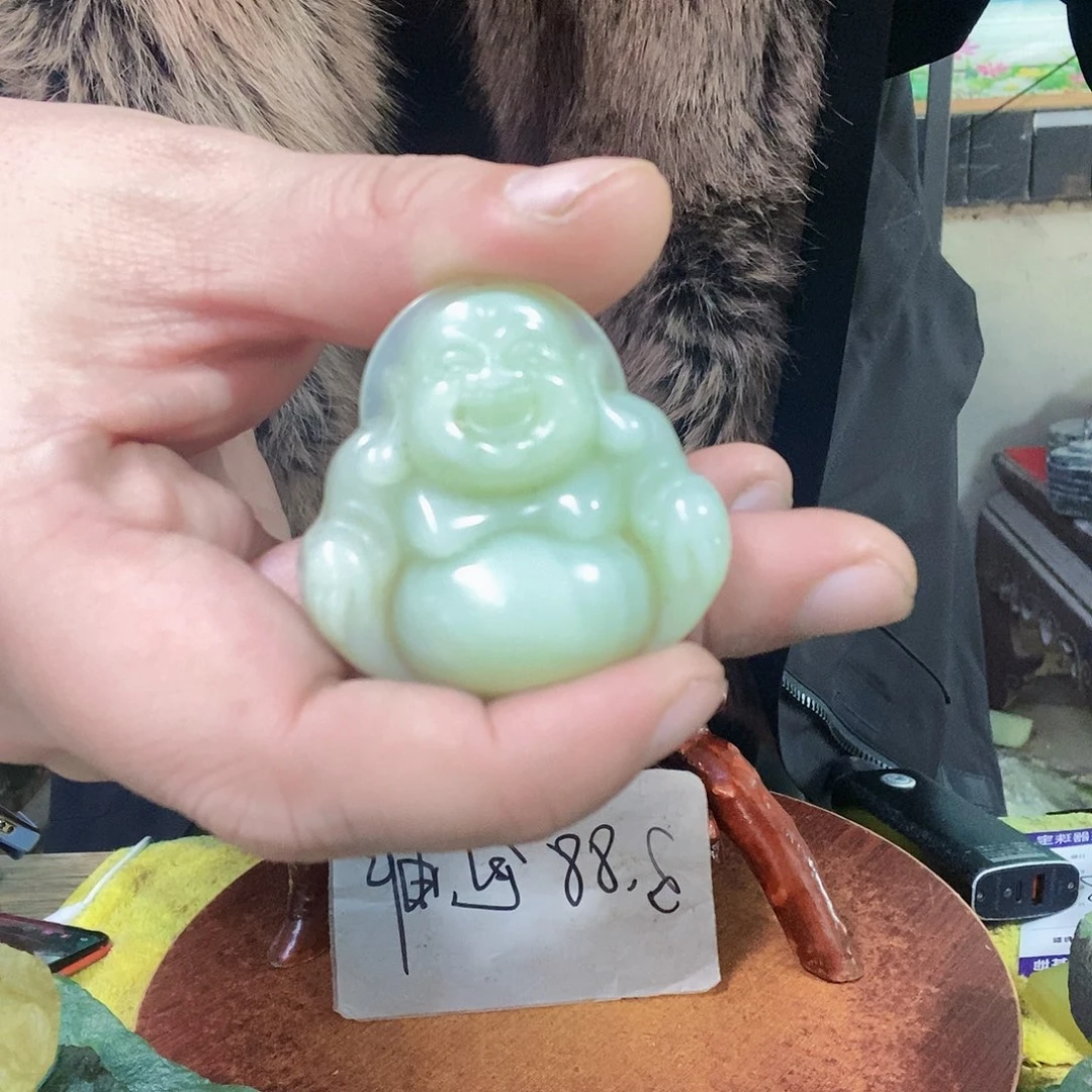 蛇纹石玉未镶嵌珠宝奇石