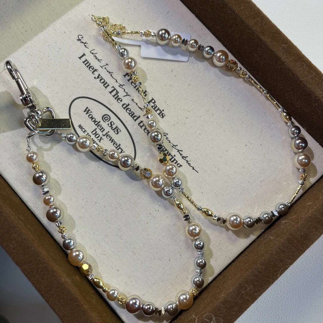 6792咖色系原创手机链