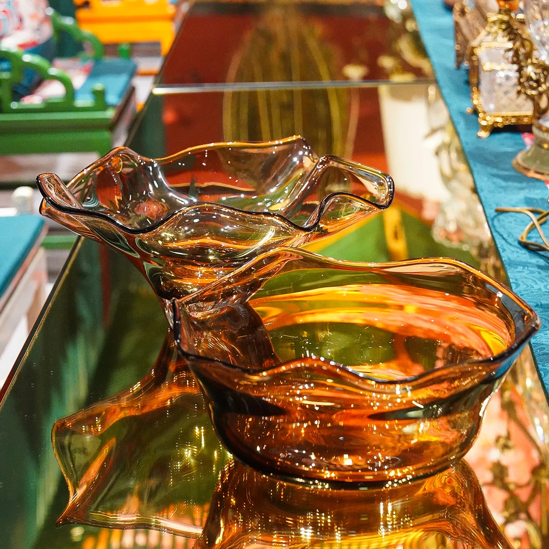 【本尼家】JC06鸣沙-蝉翼果盘桌面装饰摆件