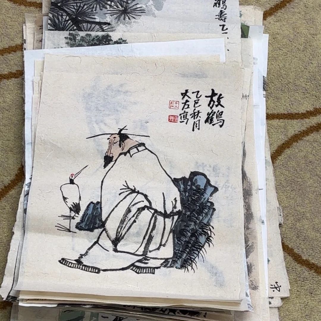 国画大左老师作品刘