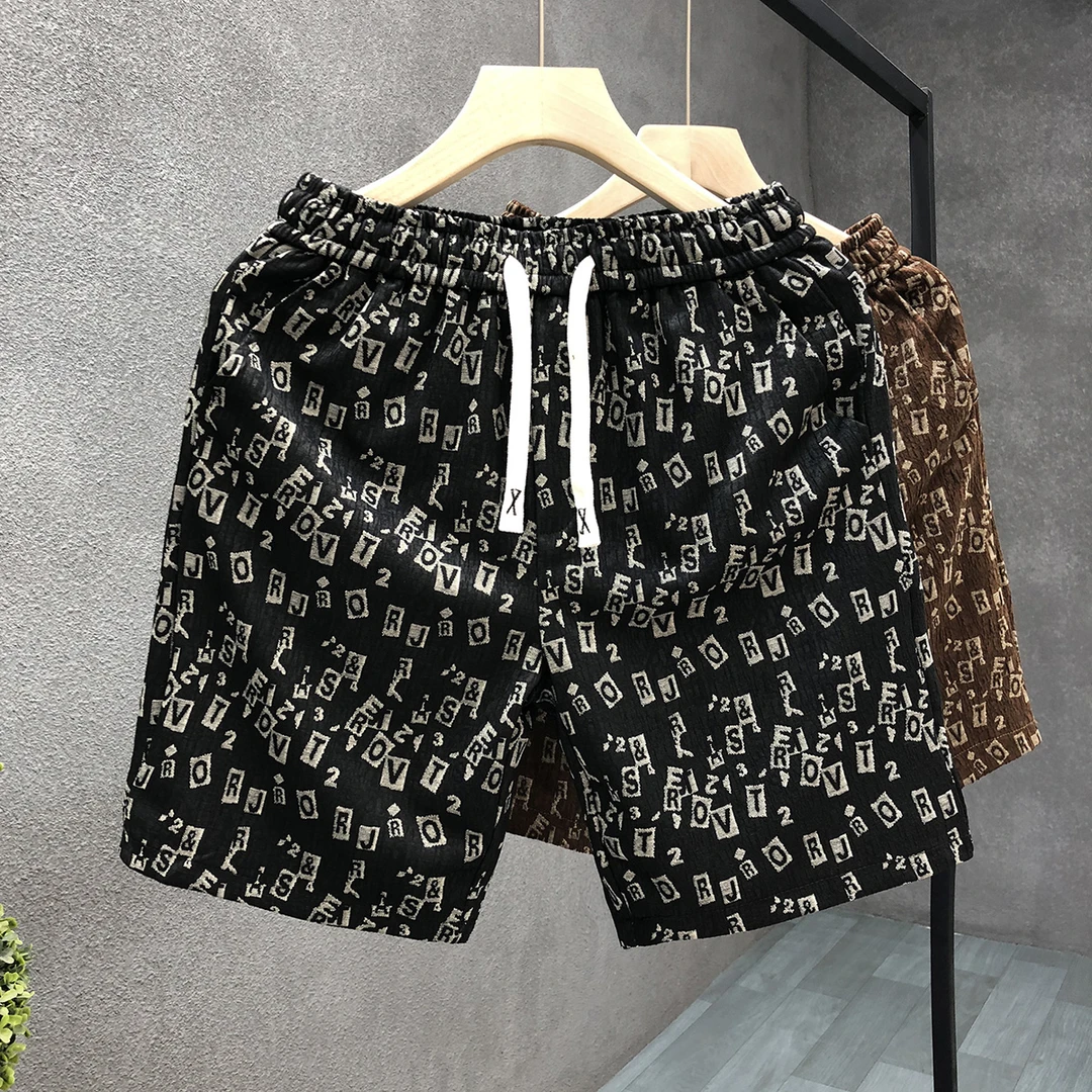 郎的痞帅个性休闲短裤男款潮牌居家外穿五分裤2025夏季新款大裤衩