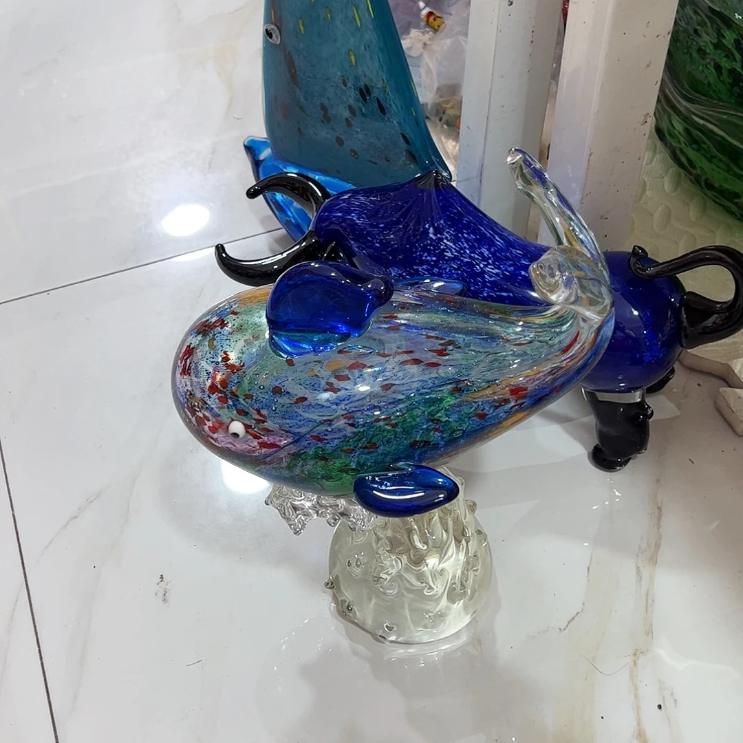 蒙***齐大号鲸鱼……手工……琉璃