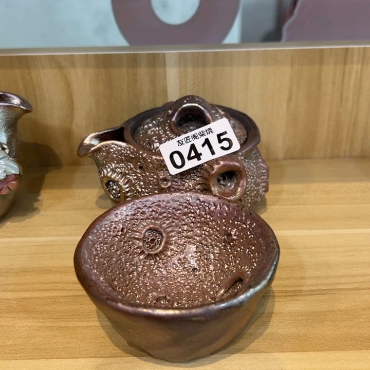 柴烧茶器，纯手工制作