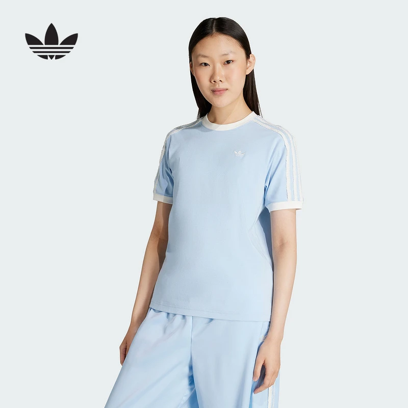 Adidas阿迪达斯三叶草【官方正品】女子夏季运动休闲短袖T恤KC8820