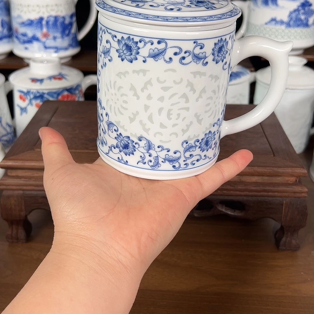 景德镇高温陶瓷办公杯家用