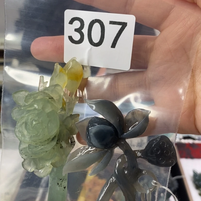【闪购商品】岫玉发饰未镶嵌曼*