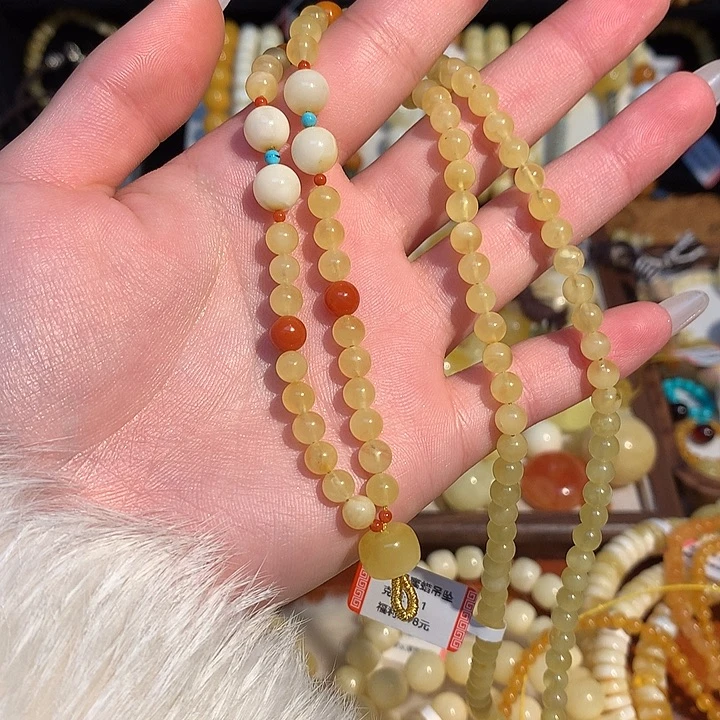 蜜蜡手链未镶嵌蜜蜡吊坠项链