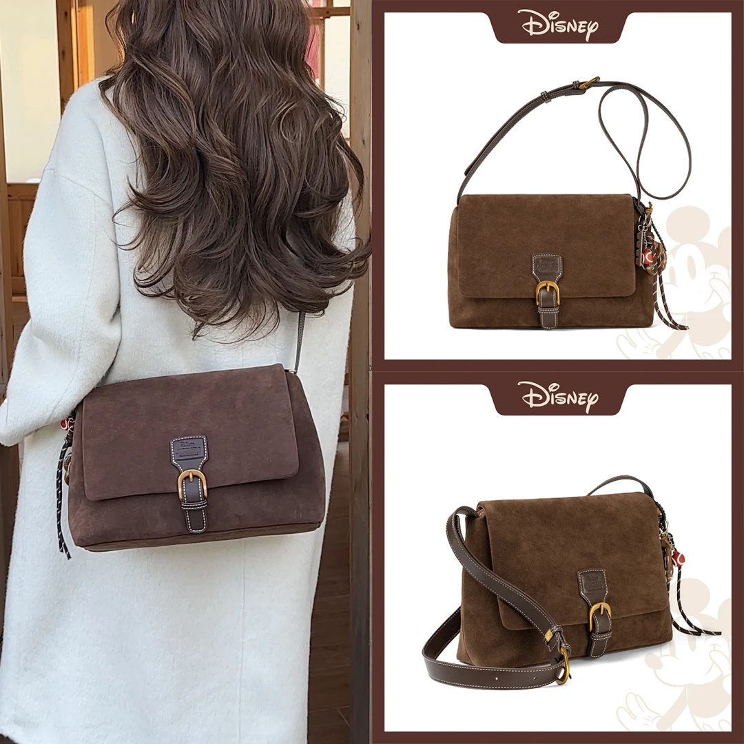 Disney/迪士尼『提拉米苏邮差包』新款百搭大容量单肩腋下包斜跨包