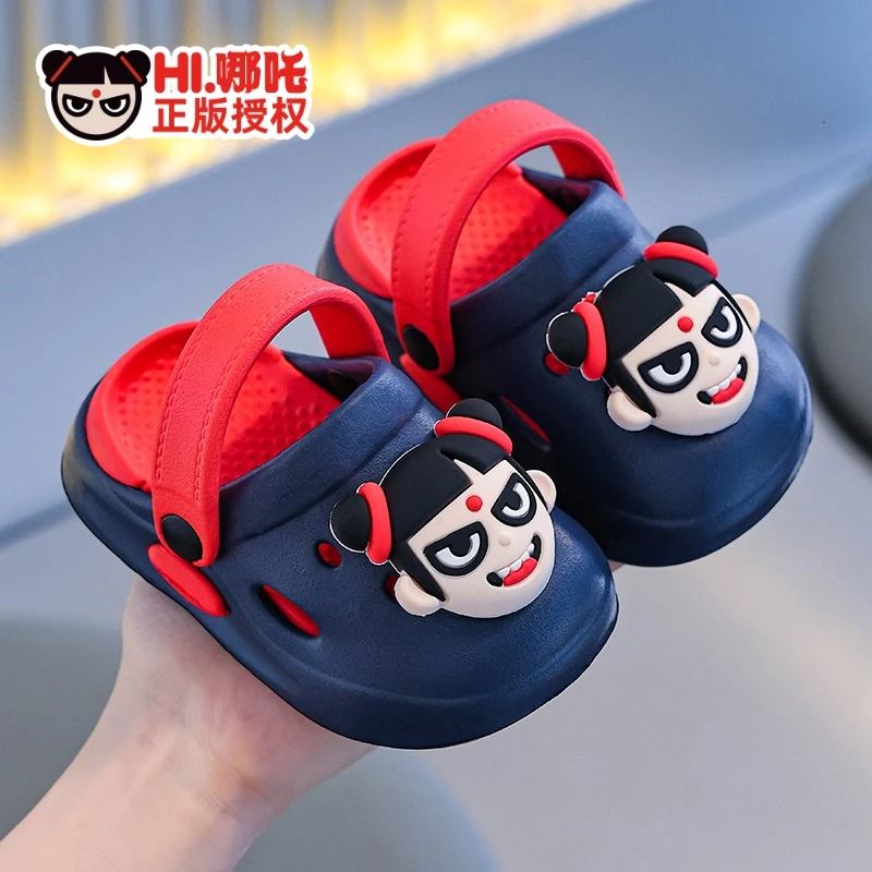 【历史低价】EVA男女童防滑婴幼儿儿童洗澡宝宝凉拖正版哪吒洞洞鞋