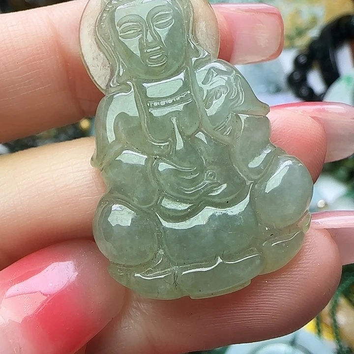 翡翠未镶嵌颈饰天然A货26