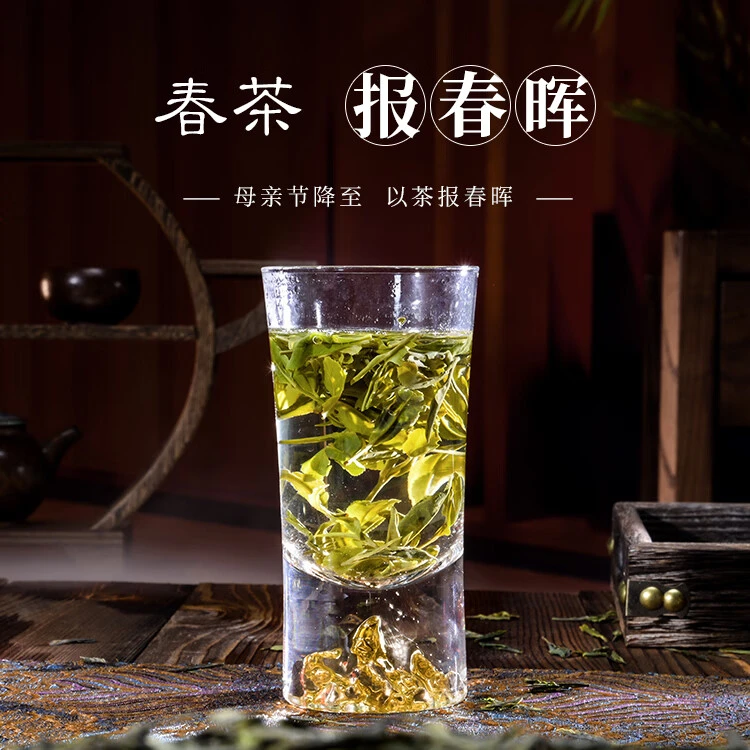 华忆2025新茶 春茶报春晖 青岛绿茶 头采 一芽一二叶  50g罐装