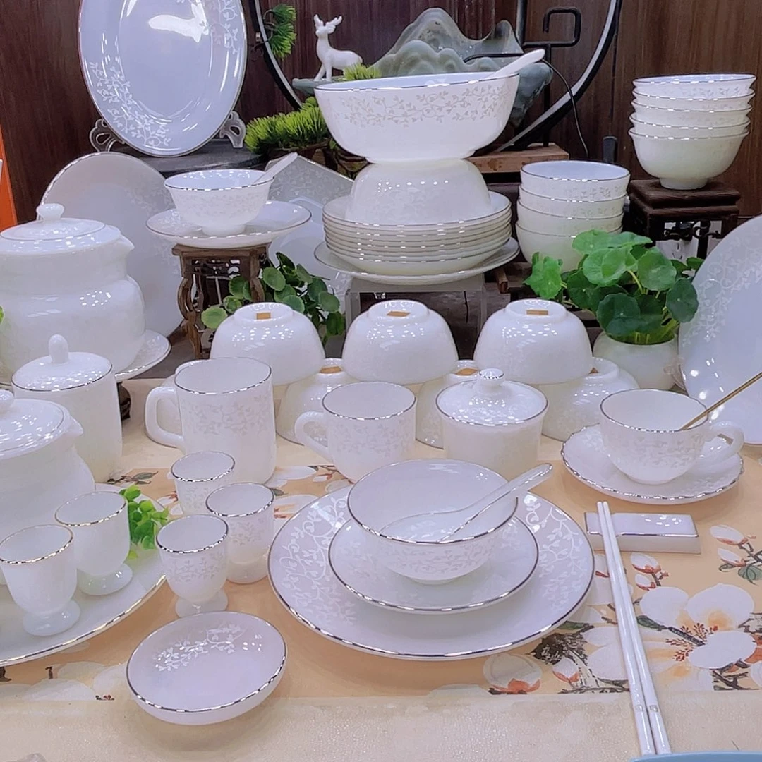 玉瓷景德镇暗香套装