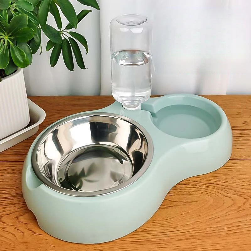 狗盆狗碗猫碗双碗自动饮水猫盆食盆防打翻宠物猫咪狗狗用品大全gh