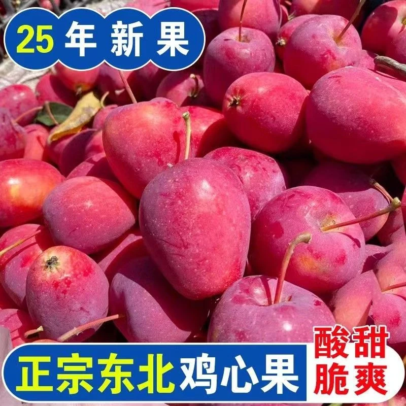 东北特产鸡心果酸甜可口脆甜多汁新鲜采摘现摘现发包邮