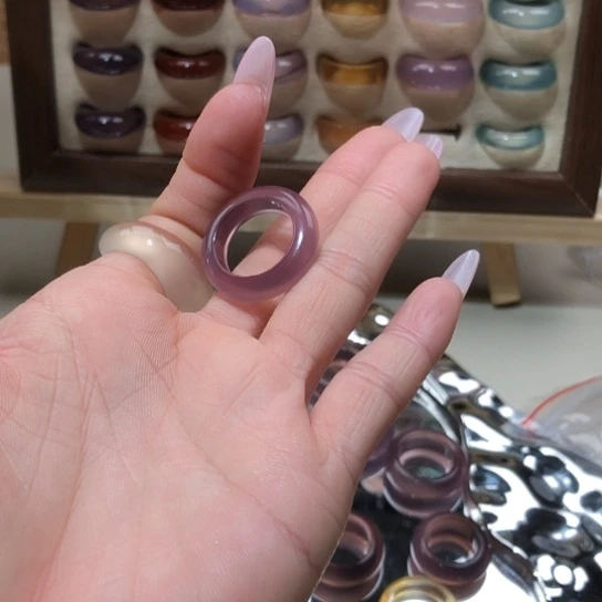 0***7玛瑙/玉髓未镶嵌戒指