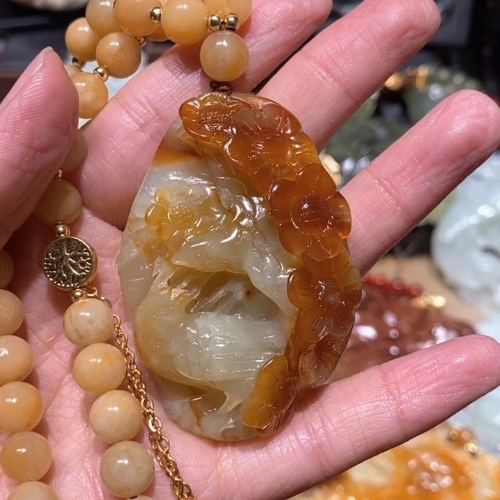 岫玉毛衣链未镶嵌