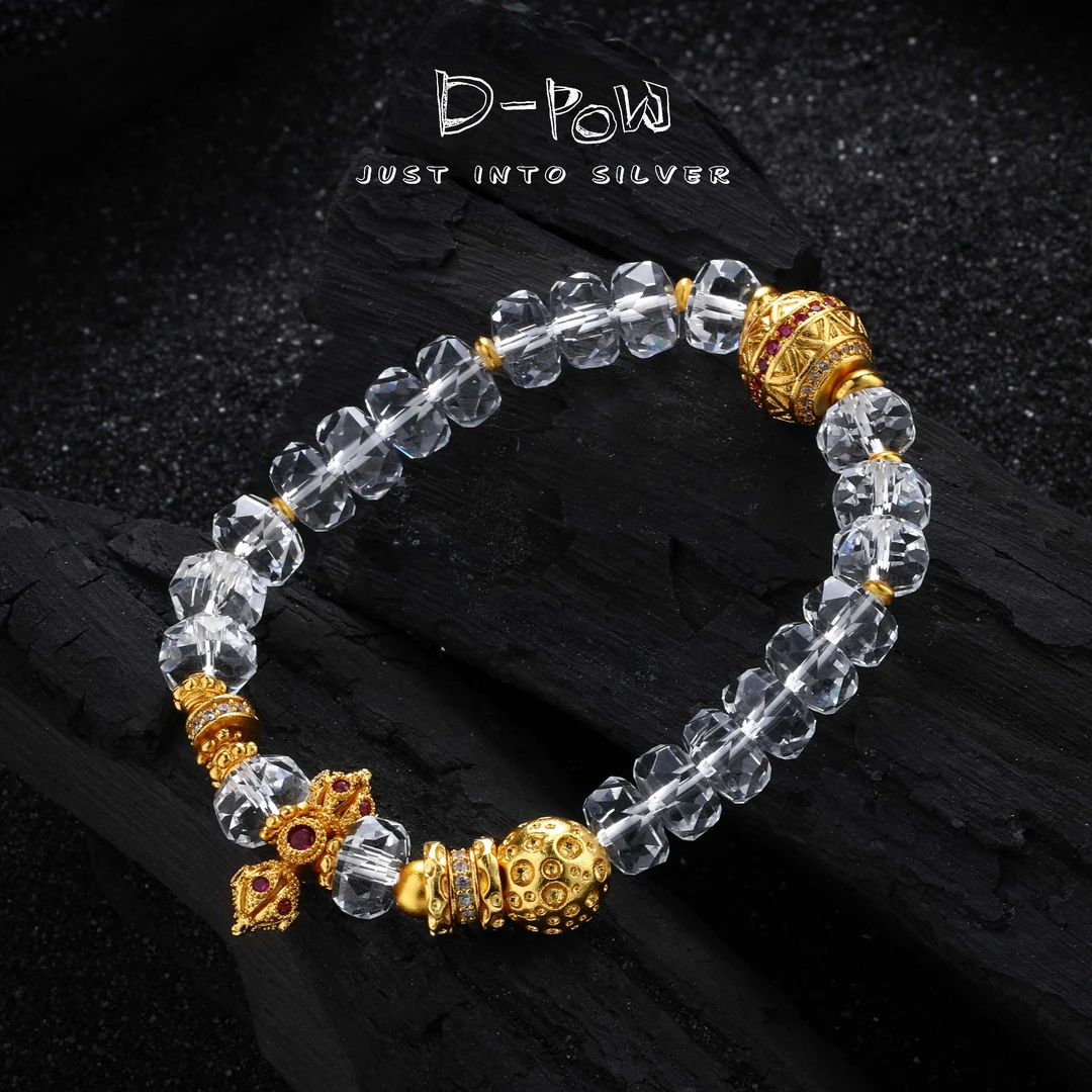 灯小炮 铜合金合成锆石手链 手串（9021）