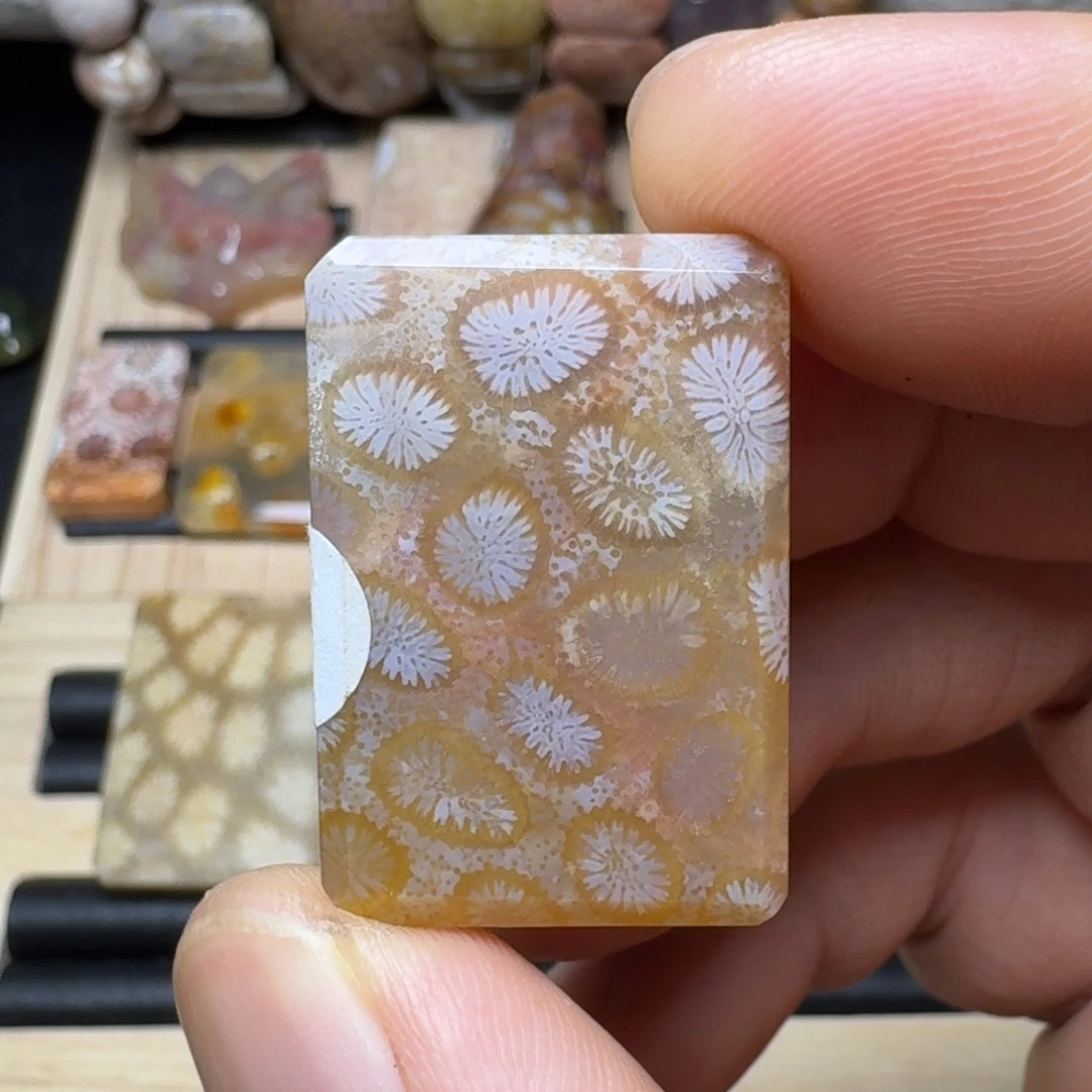 硅化玉未镶嵌纯天然色有机玉石保真色