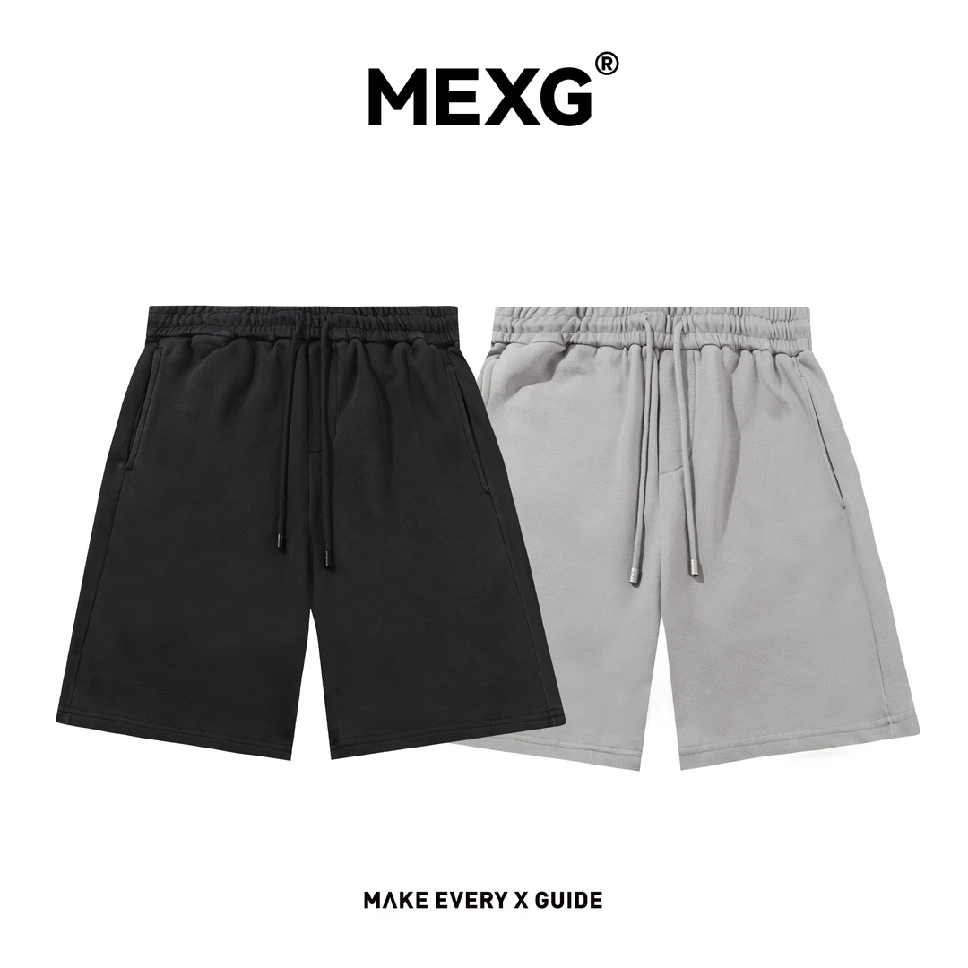 【"简约纯色"短裤】MEXG！运动休闲款！夏季百搭！男士抽绳短裤K284