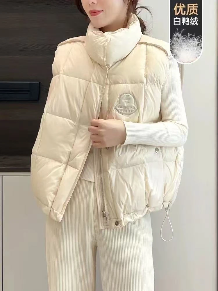 冬季加厚加绒马甲宽松拉链上衣立领百搭开衫B71211