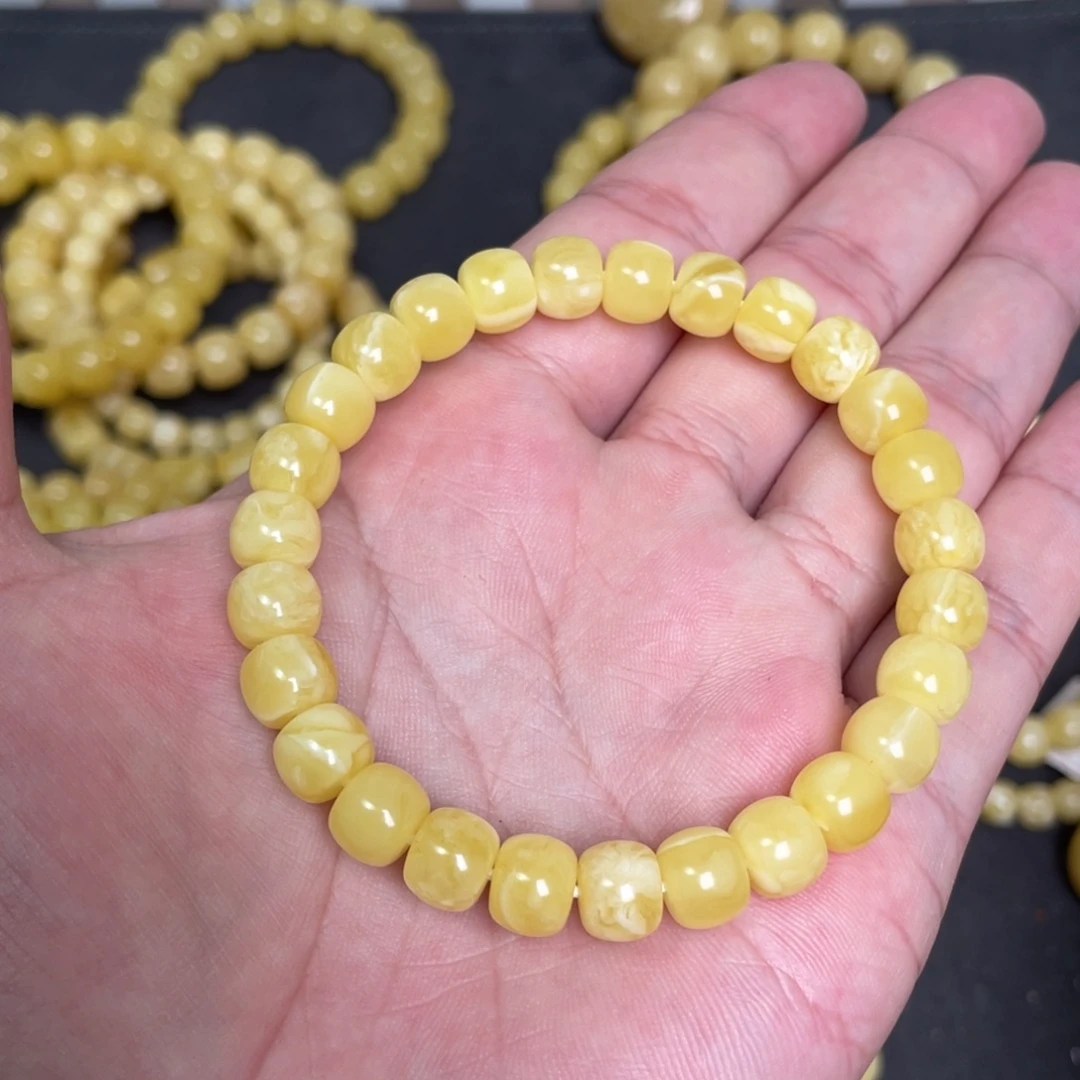 蜜蜡未镶嵌裸石蜜蜡手串8.6mm