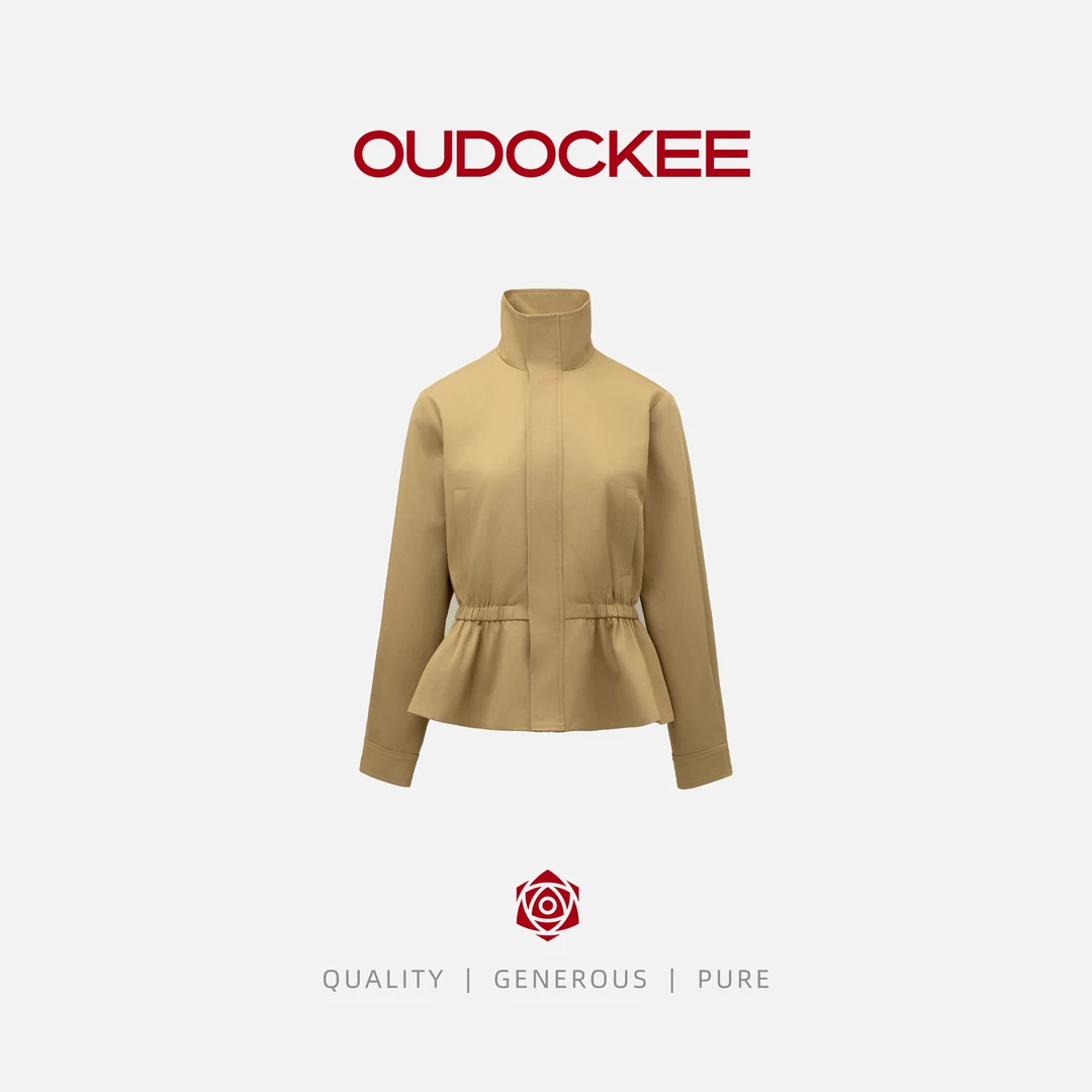 OUDOCKEE 鸥鸥 【棉】秀款外套 时髦抽绳收腰显瘦外套 J2503E465T