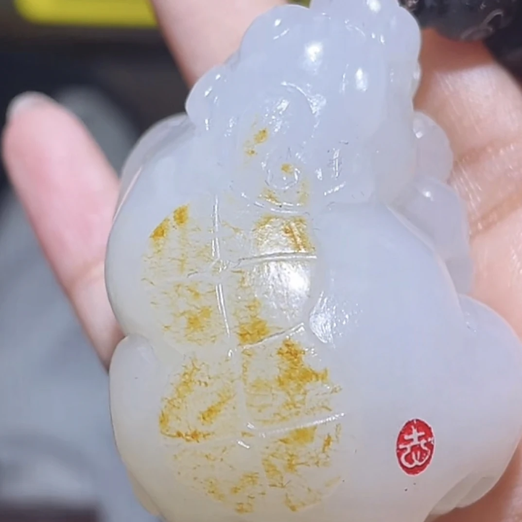 手把件货玉石把玩件文玩摆件D2