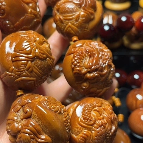 星***集橄榄核手串/手链4.1到4.2，龙财