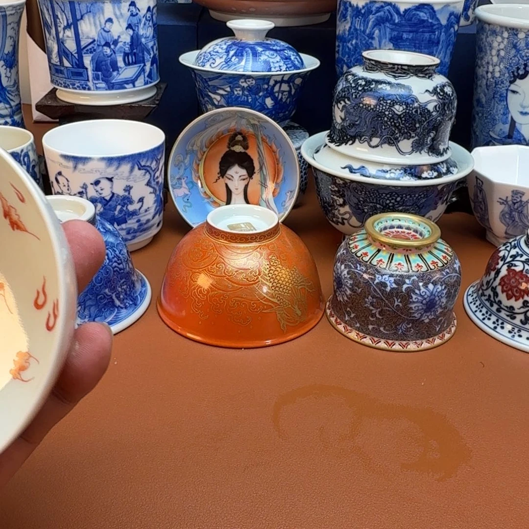 ****寶杯子景德镇全手工手绘陶瓷