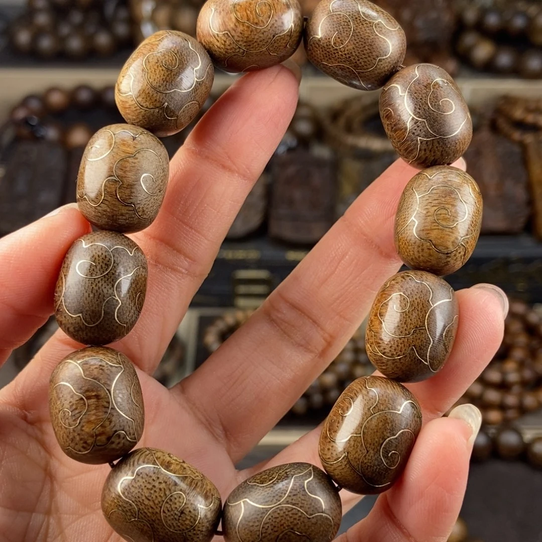 沉香手串奕*越南芽庄白棋楠