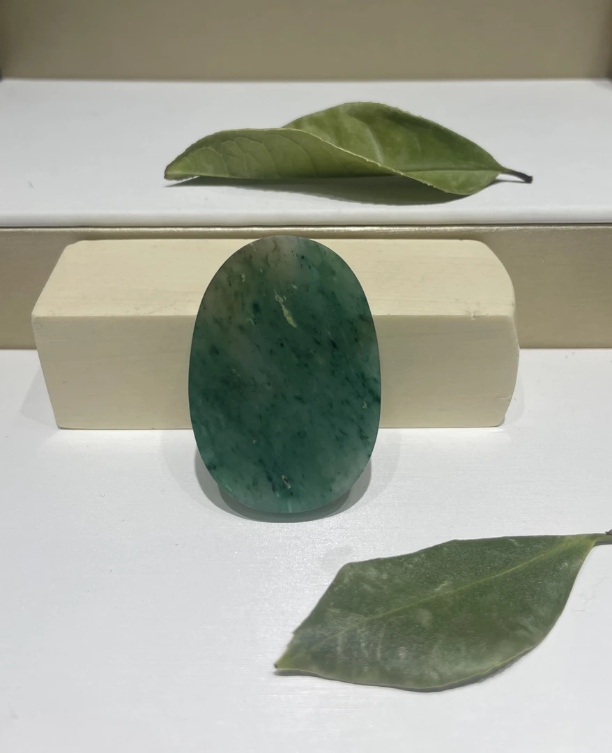 独山玉平安无事牌吊坠未镶嵌尺寸41.5×29×6.0