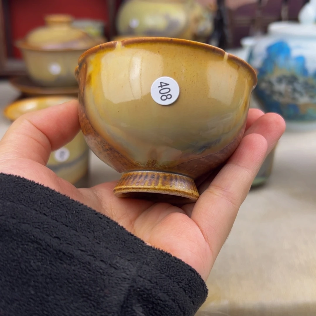 杯纯手工柴烧主人杯