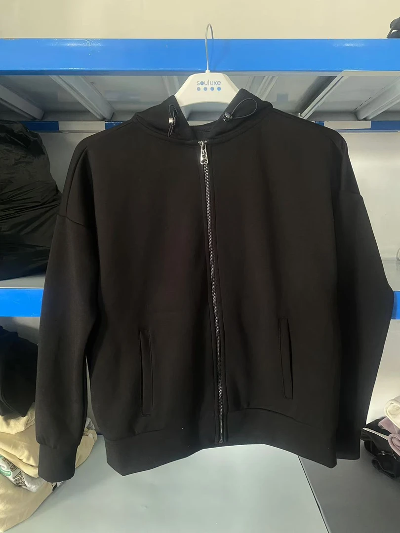 B-830女款黑色春秋百搭休闲套装