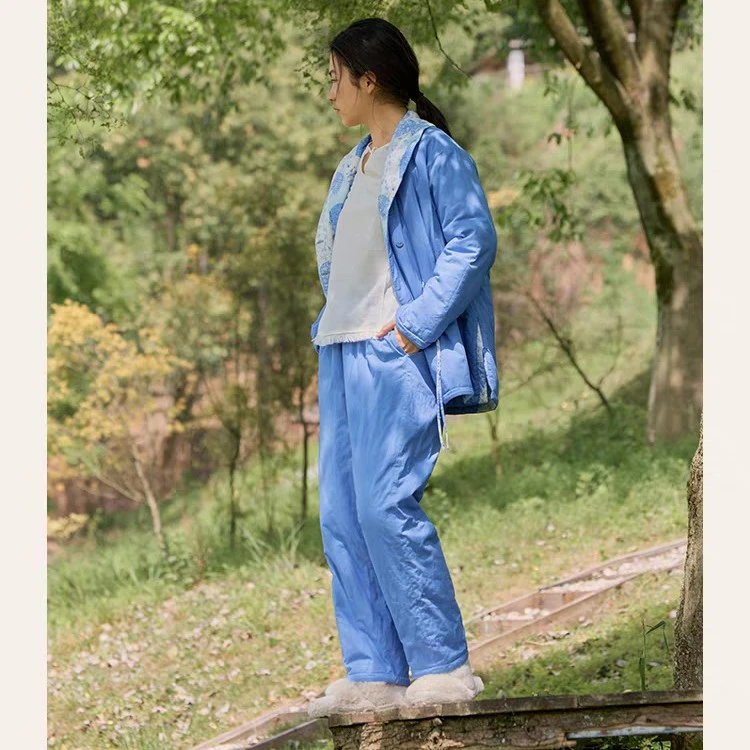 朵朵可可252-181睡衣女秋冬加厚保暖家居服套装