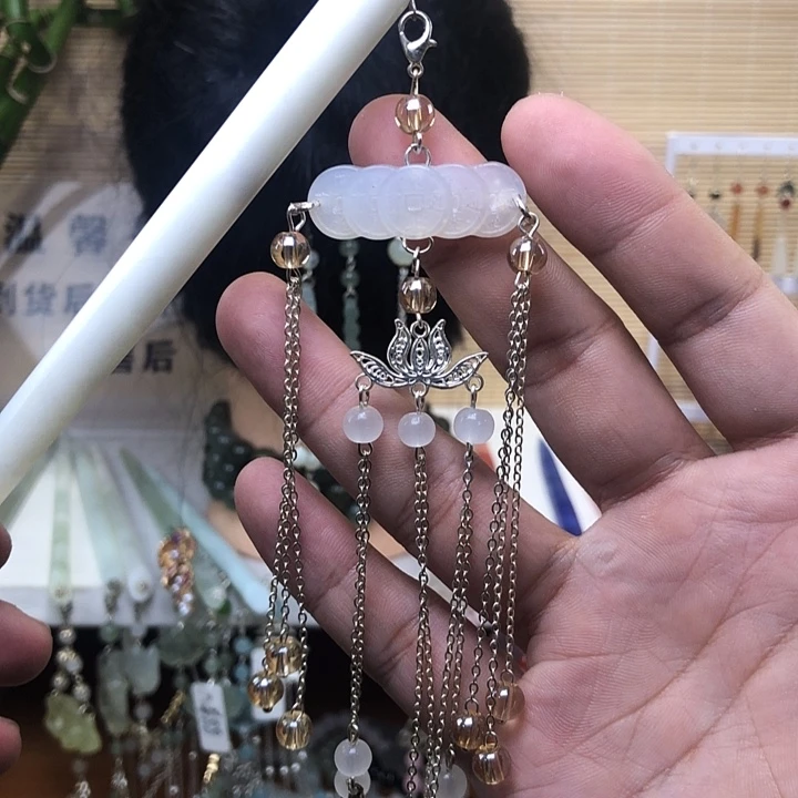 蛇纹石玉未镶嵌发簪