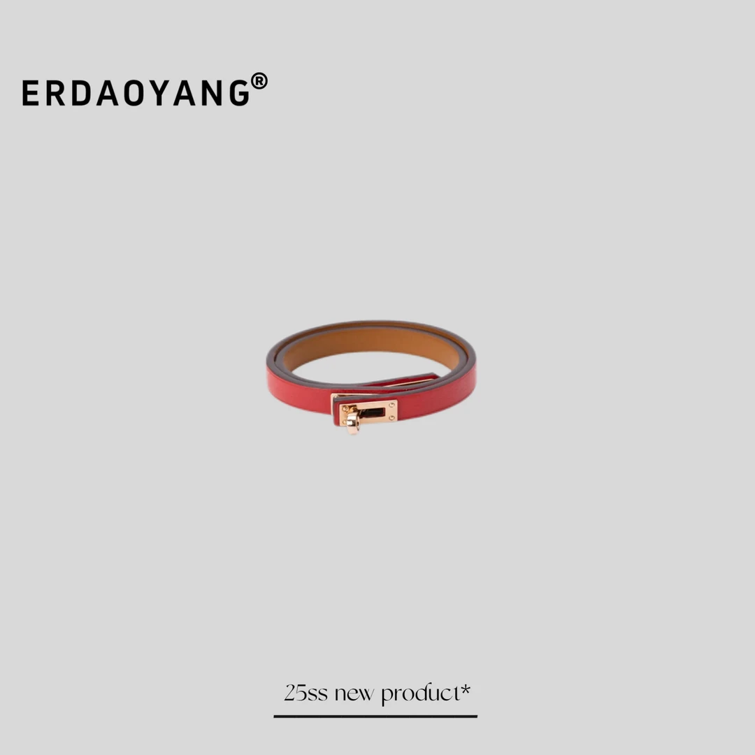 合金皮质手镯 ERDAOYANG“车专运镯”时尚手工气质百搭真皮手环