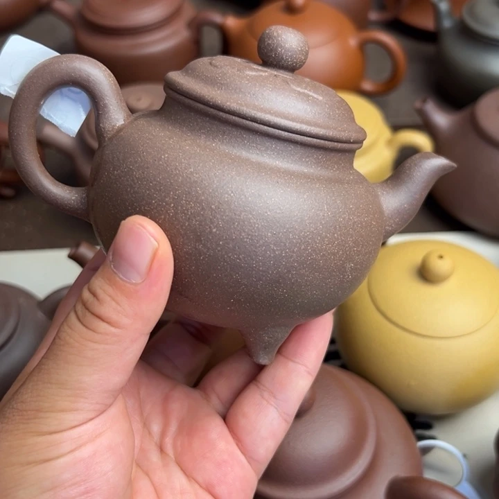 茶壶紫砂紫泥半手工260cc左右