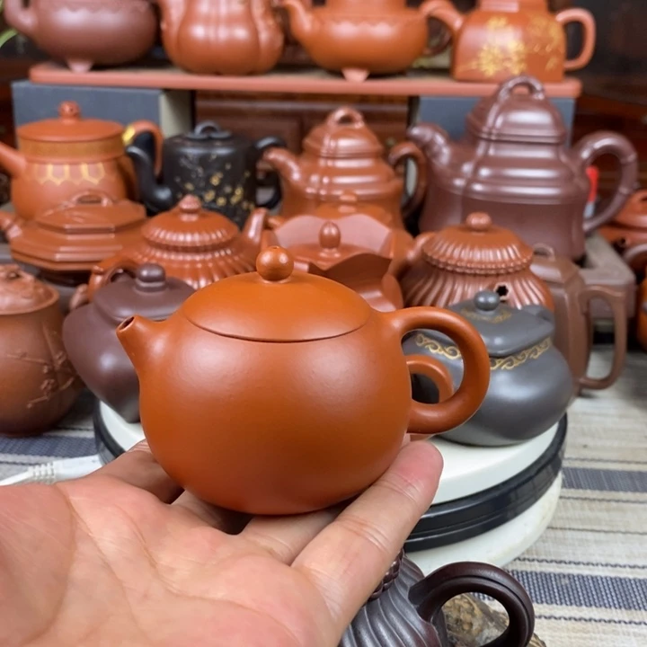 紫砂茶壶西施100-220cc原矿赵庄朱泥特价
