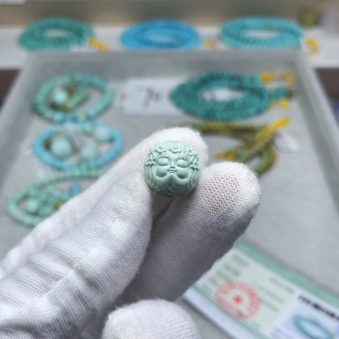 未镶嵌绿松石珠宝奇石