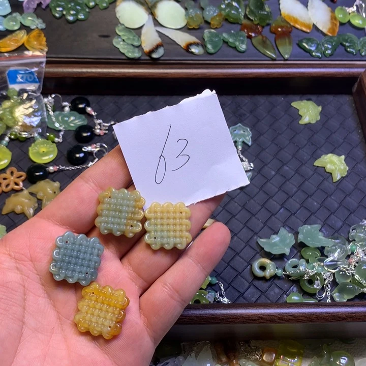 安***阳蛇纹石玉合金发夹