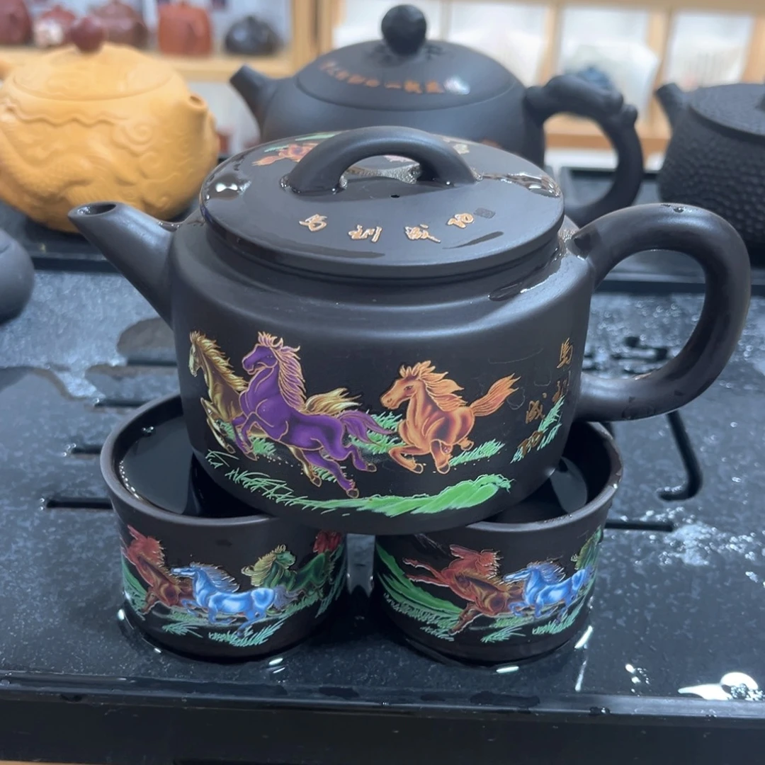 紫砂茶杯一壶2杯123