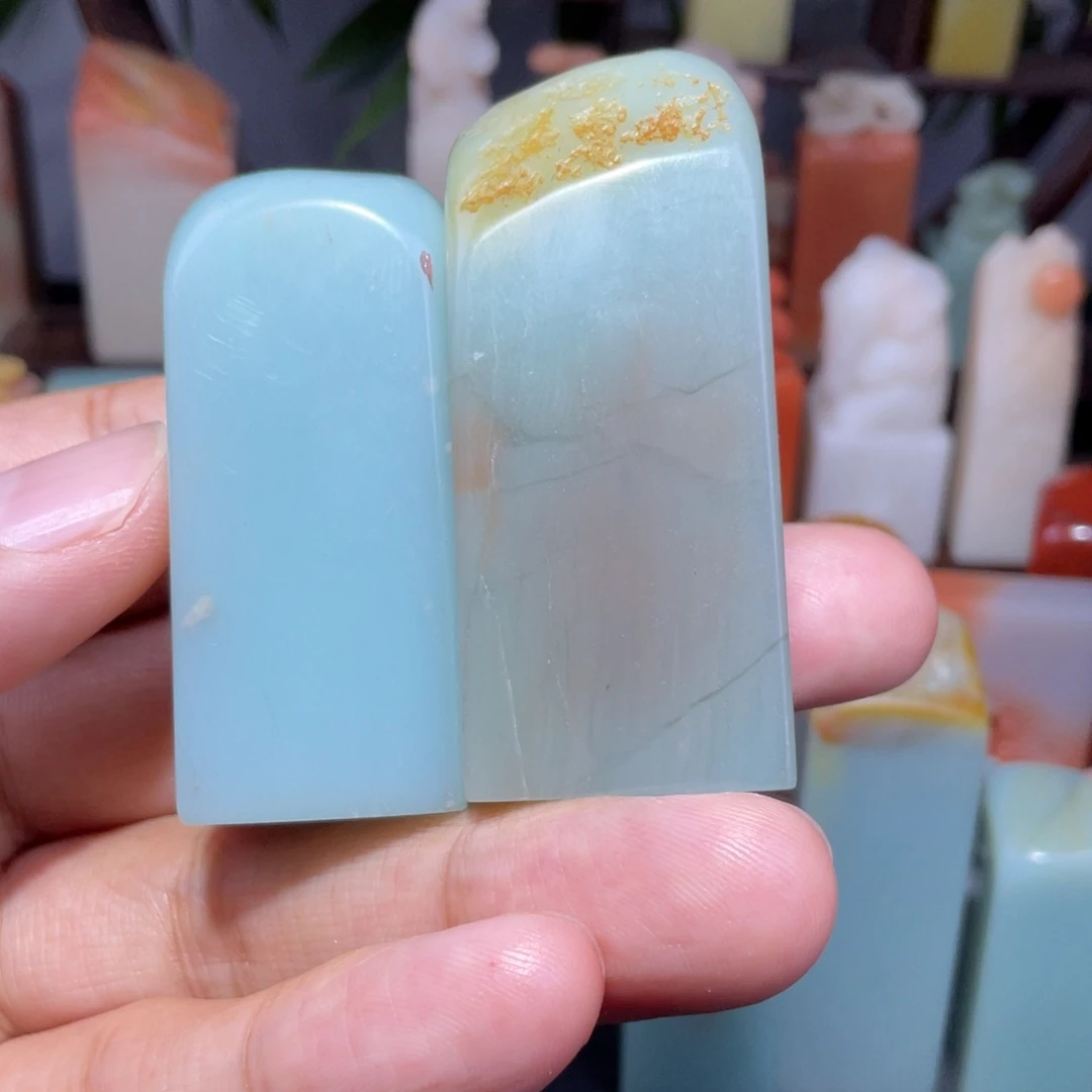 老挝石印石釉天青石