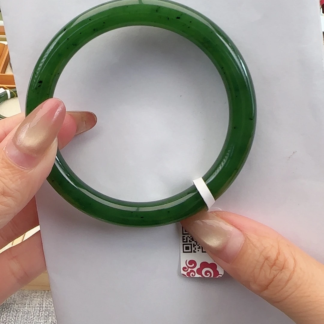 和田玉未镶嵌手镯59-60