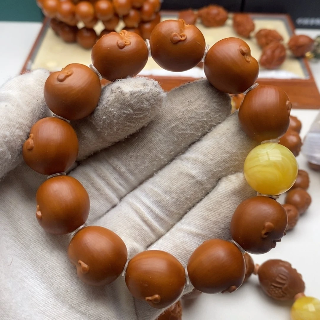 橄榄核手串/手链手工留刀痕人生百态