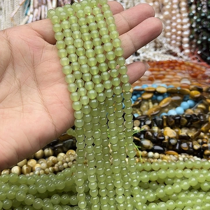 玛瑙/玉髓未镶嵌珠宝半成品一条6mm晴水