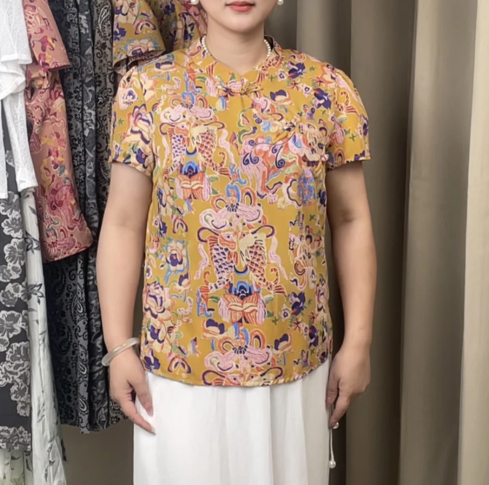 《直播特价》不退不换新中式旗袍风盘扣女士上衣彰显复古气质