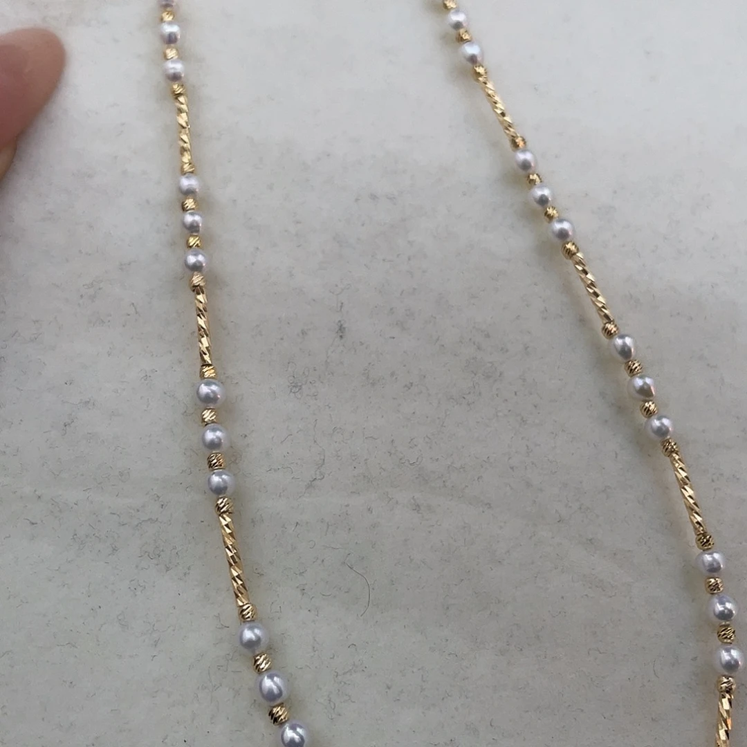 银S925镶嵌颈饰淡水珍珠