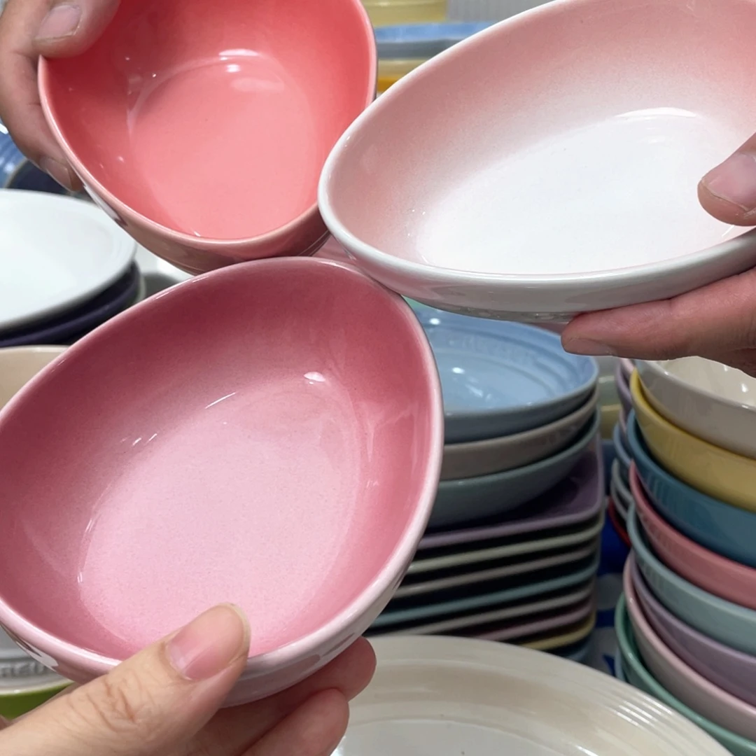 瓷片微瑕3个水滴碗